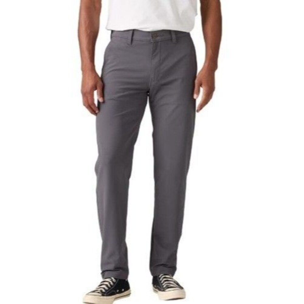 Levi's 514 Men's Chino Pants 36X29 Gray Straight Leg Stretch Twill NWT 5 Pocket